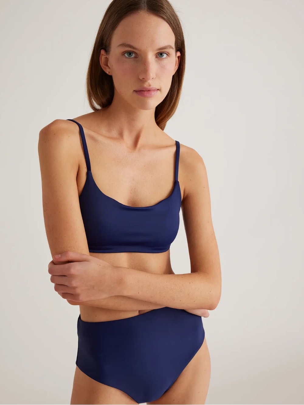 Quince Italian Scoop Neck Bikini Top